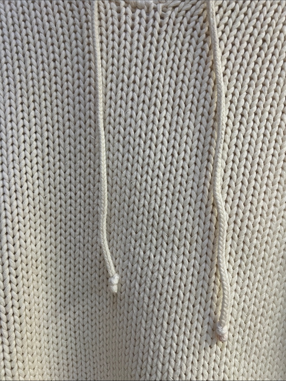GAP Cream Knit Hoodie Pullover. Medium. Like new. - Picture 3 of 7